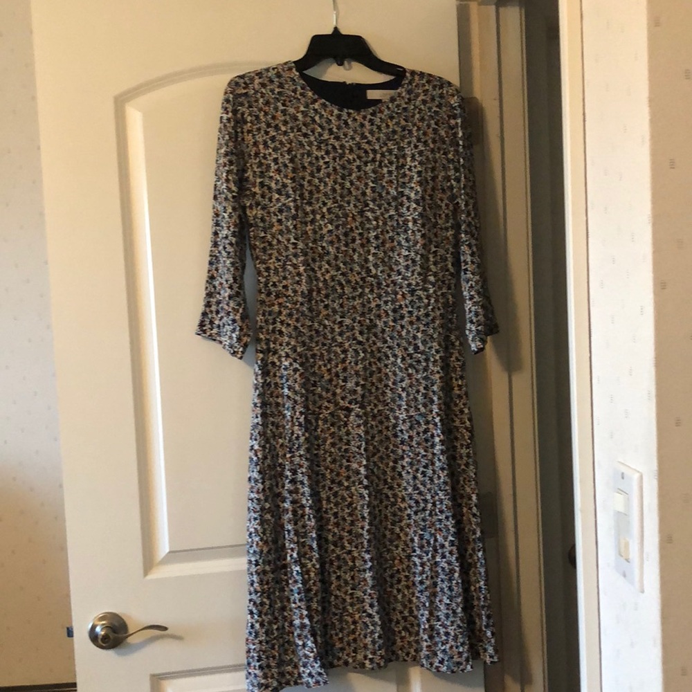 Loft dress, lightweight crepe print, new with tags.